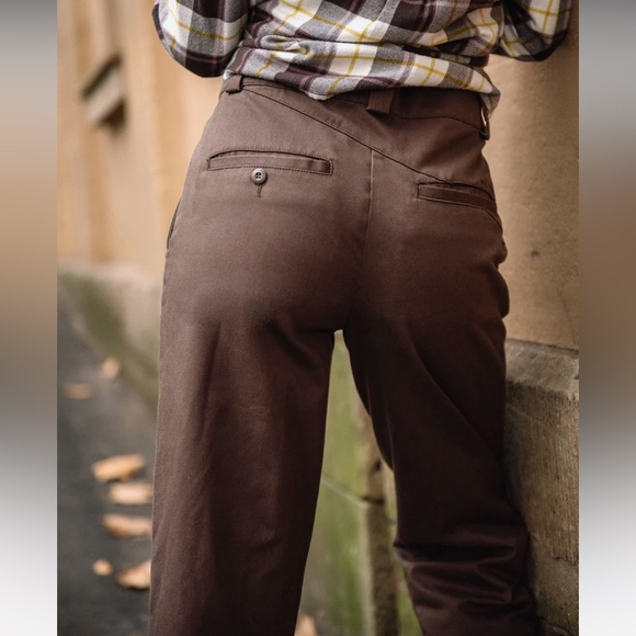 NWOT Volcom WHAWHAT CHINO TROUSERS ESPRESSO - Picture 1 of 4